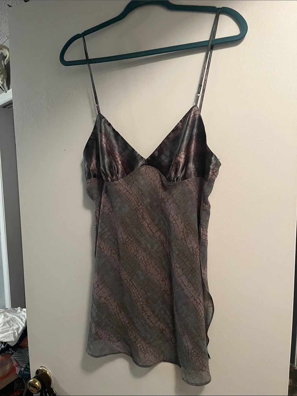 Victoria's Secret Purple and Gray Satin Camisole
